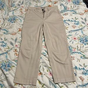 Everlane Straight Leg Crop Pants in Sandstone Size 6